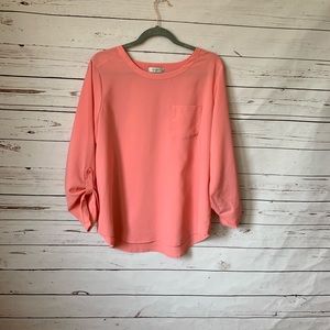 Van Heusen Peach Career Blouse- Large